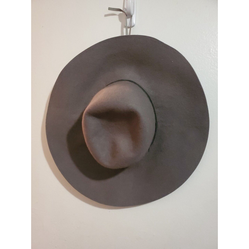 Hinge Wool Women's Gray Fedora Hat Adjustable One Size